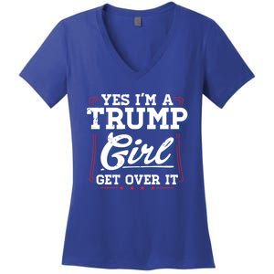 Yes IM A Trump Gift Women's V-Neck T-Shirt