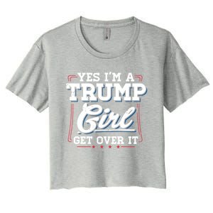 Yes IM A Trump Gift Women's Crop Top Tee