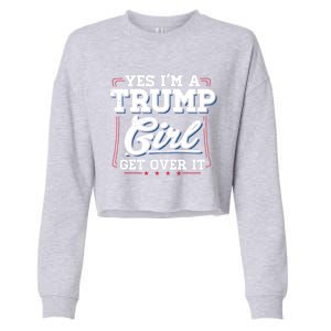 Yes IM A Trump Gift Cropped Pullover Crew