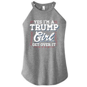 Yes IM A Trump Gift Women's Perfect Tri Rocker Tank