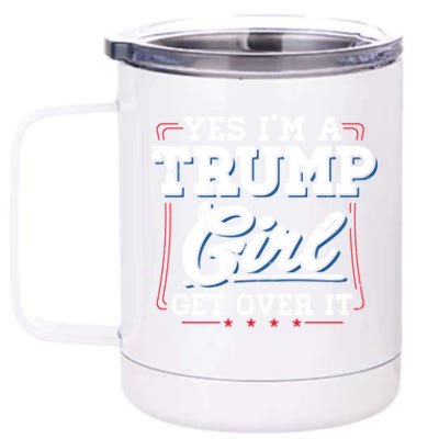 Yes IM A Trump Gift 12 oz Stainless Steel Tumbler Cup