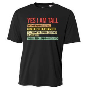 Yes I Am Tall Cooling Performance Crew T-Shirt