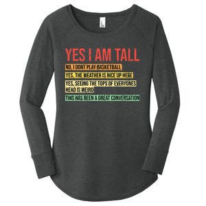 Yes I Am Tall Women's Perfect Tri Tunic Long Sleeve Shirt