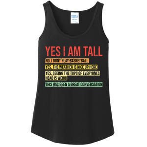 Yes I Am Tall Ladies Essential Tank