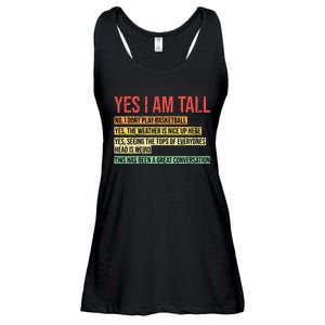 Yes I Am Tall Ladies Essential Flowy Tank