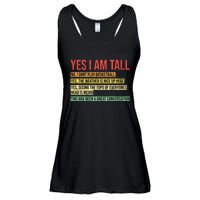 Yes I Am Tall Ladies Essential Flowy Tank