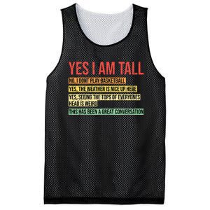 Yes I Am Tall Mesh Reversible Basketball Jersey Tank