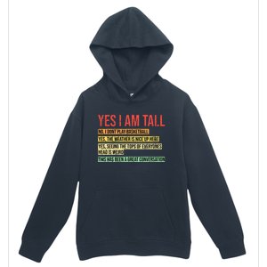 Yes I Am Tall Urban Pullover Hoodie