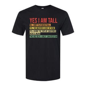 Yes I Am Tall Softstyle CVC T-Shirt