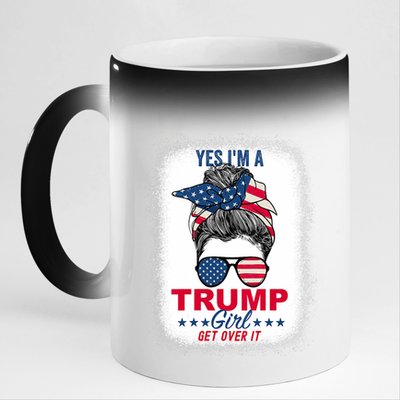 Yes Im A Trump Girl Get Over It Vneck 11oz Black Color Changing Mug