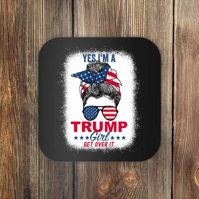 Yes Im A Trump Girl Get Over It Vneck Coaster