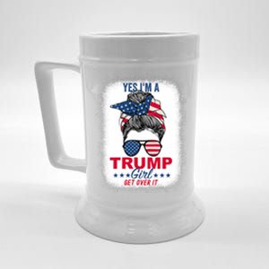 Yes Im A Trump Girl Get Over It Vneck Beer Stein