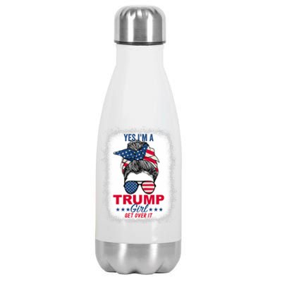 Yes Im A Trump Girl Get Over It Vneck Stainless Steel Insulated Water Bottle