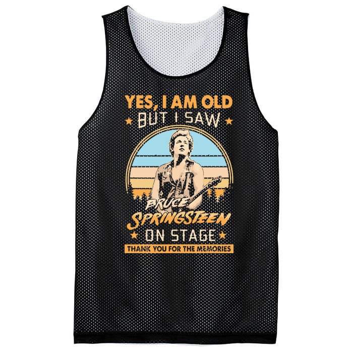 Yes I Am Old But I Saw Bruce Springs Teen On Stage Memories Vintage Mesh Reversible Basketball Jersey Tank