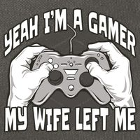 Yeah I'm A Gamer My Wife Left Funny Cotton Canvas Backpack