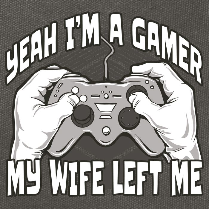 Yeah I'm A Gamer My Wife Left Funny Cotton Canvas Backpack