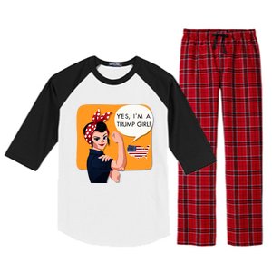 Yes IM A Trump Gift Raglan Sleeve Pajama Set