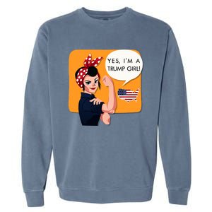 Yes IM A Trump Gift Garment-Dyed Sweatshirt