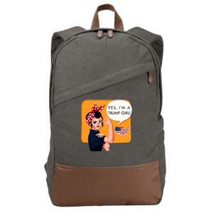 Yes IM A Trump Gift Cotton Canvas Backpack