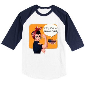 Yes IM A Trump Gift Baseball Sleeve Shirt