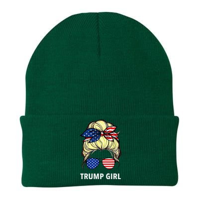 Yes IM A Trump Girl Get Over It Trump 2024 Election Gifts Knit Cap Winter Beanie