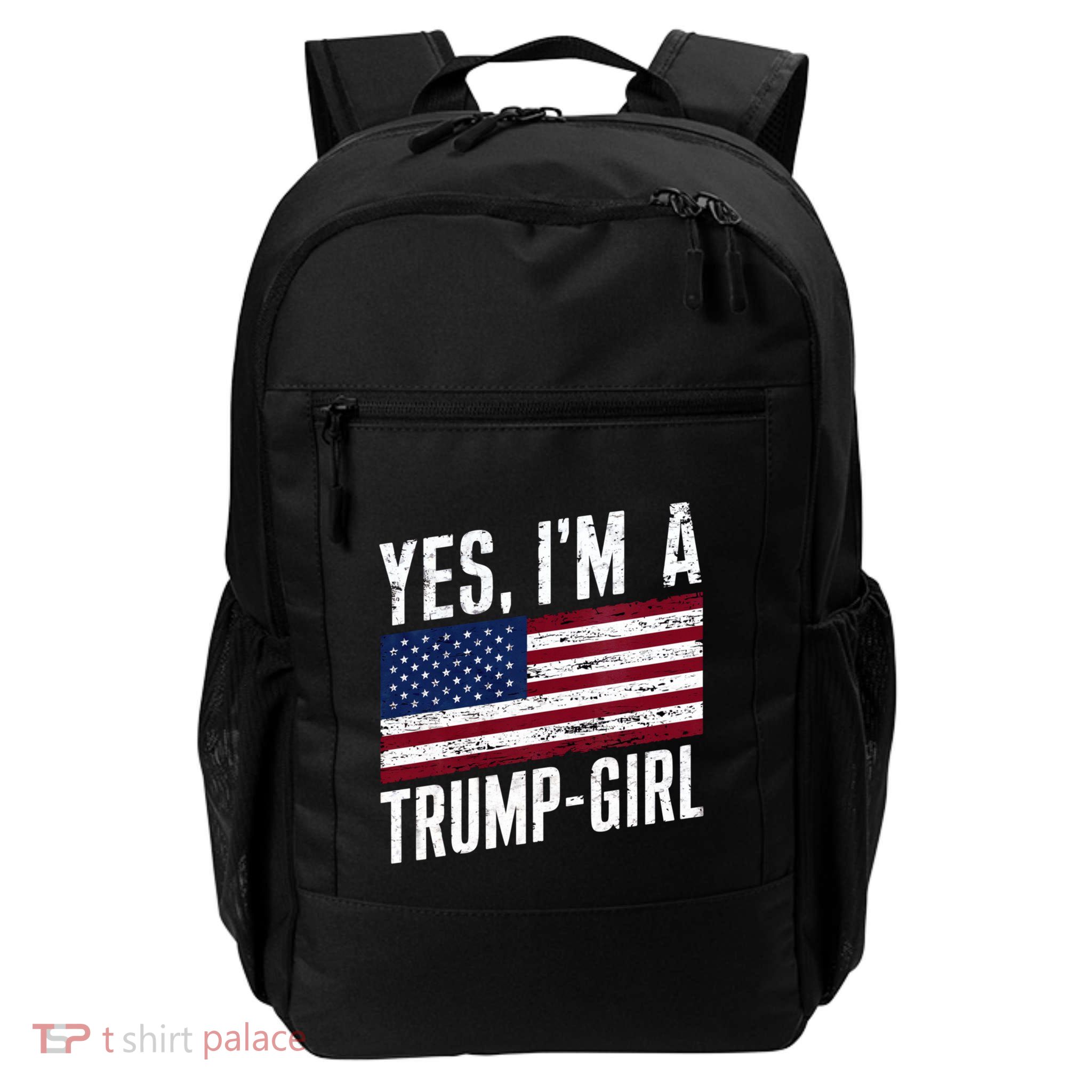 Yes IM A Trump American Flag Gift Daily Commute Backpack
