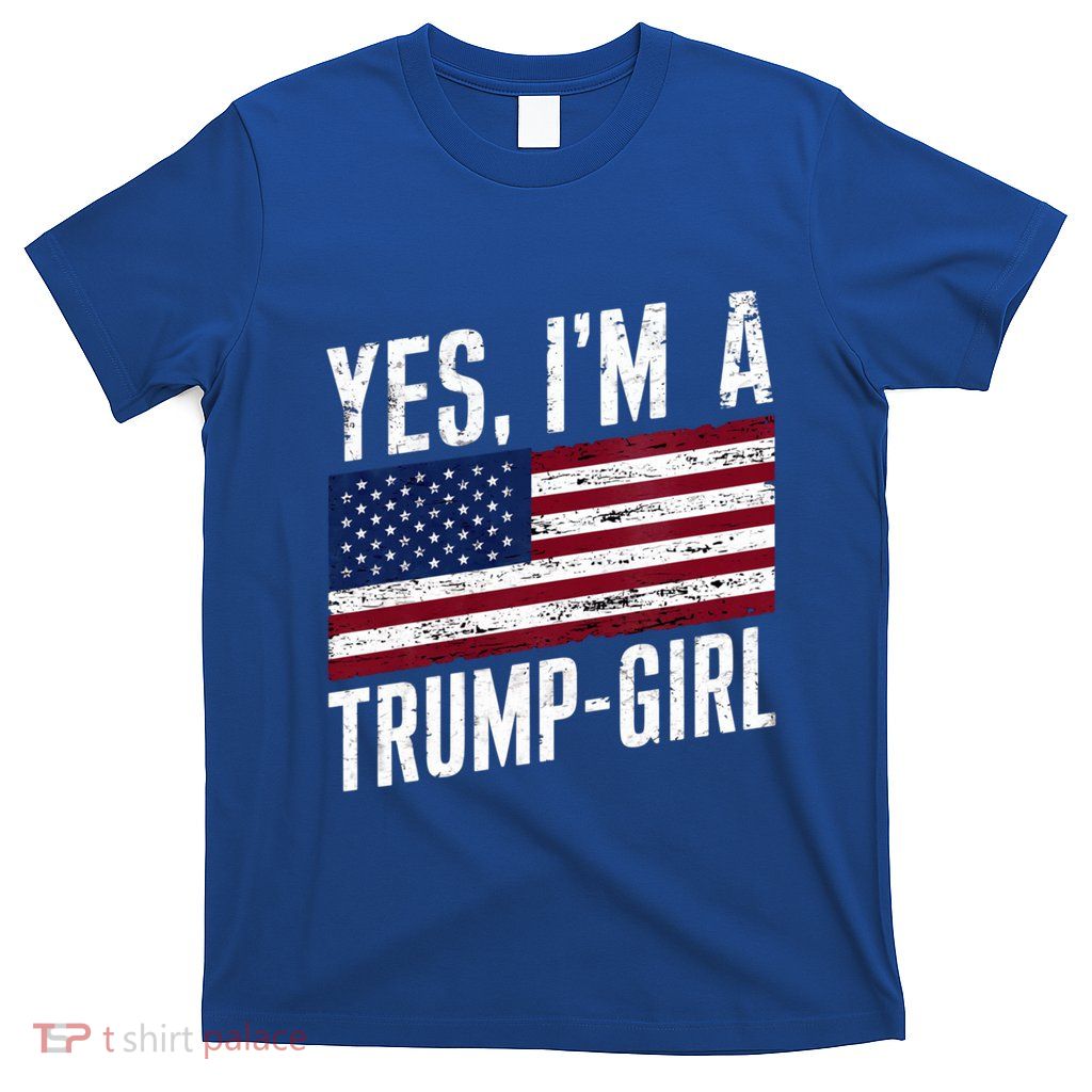 Yes IM A Trump American Flag Gift T-Shirt