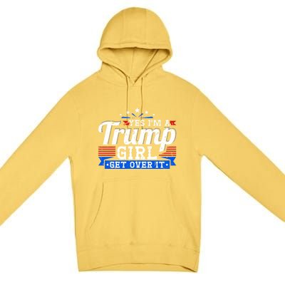 Yes IM A Trump Come Over Donald Trump Gift Premium Pullover Hoodie