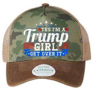 Yes IM A Trump Come Over Donald Trump Gift Legacy Tie Dye Trucker Hat