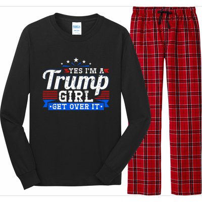 Yes IM A Trump Come Over Donald Trump Gift Long Sleeve Pajama Set