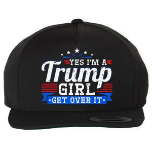 Yes IM A Trump Come Over Donald Trump Gift Wool Snapback Cap