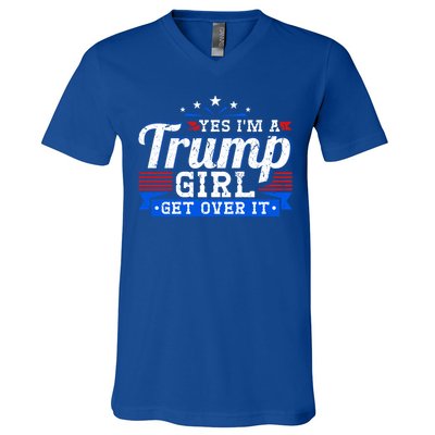 Yes IM A Trump Come Over Donald Trump Gift V-Neck T-Shirt