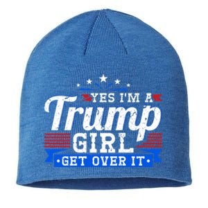 Yes IM A Trump Come Over Donald Trump Gift Sustainable Beanie