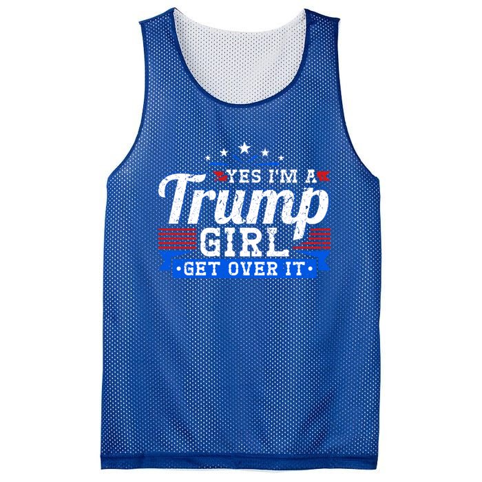 Yes IM A Trump Come Over Donald Trump Gift Mesh Reversible Basketball Jersey Tank