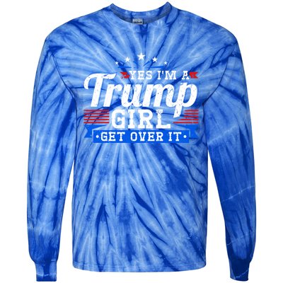 Yes IM A Trump Come Over Donald Trump Gift Tie-Dye Long Sleeve Shirt