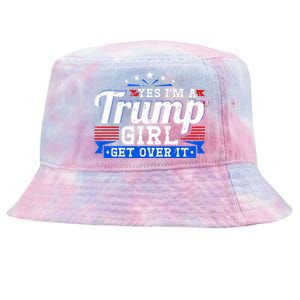 Yes IM A Trump Come Over Donald Trump Gift Tie-Dyed Bucket Hat