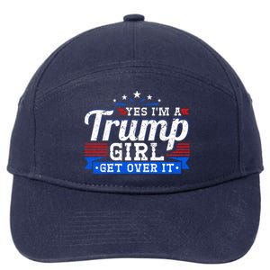 Yes IM A Trump Come Over Donald Trump Gift 7-Panel Snapback Hat