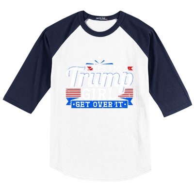 Yes IM A Trump Come Over Donald Trump Gift Baseball Sleeve Shirt