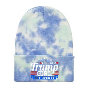 Yes IM A Trump Come Over Donald Trump Gift Tie Dye 12in Knit Beanie