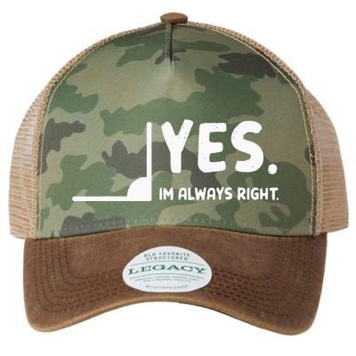 Yes Im Always Right Math Teacher Legacy Tie Dye Trucker Hat