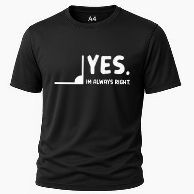 Yes Im Always Right Math Teacher Cooling Performance Crew T-Shirt
