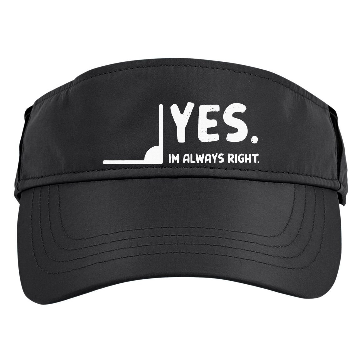 Yes Im Always Right Math Teacher Adult Drive Performance Visor
