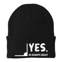 Yes Im Always Right Math Teacher Beanie