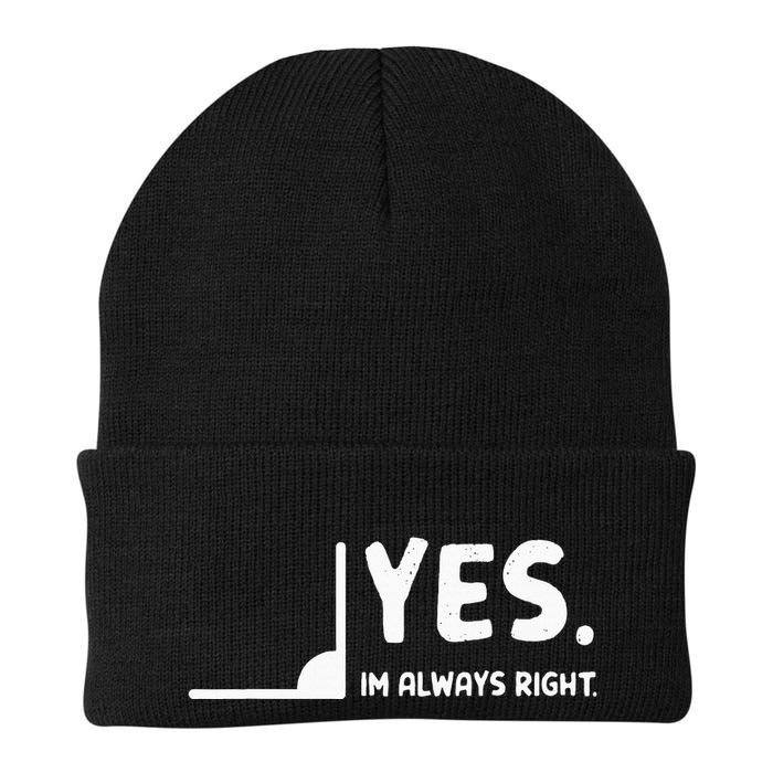 Yes Im Always Right Math Teacher Beanie