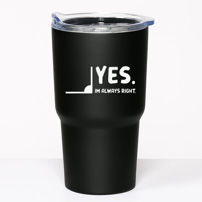 Yes Im Always Right Math Teacher Tumbler
