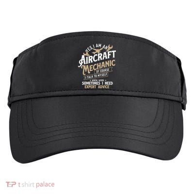 Yes I Am An Aircraft Mechanic Airplane Aviation Technician Adult Drive Performance Visor
