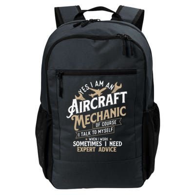 Yes I Am An Aircraft Mechanic Airplane Aviation Technician Daily Commute Backpack