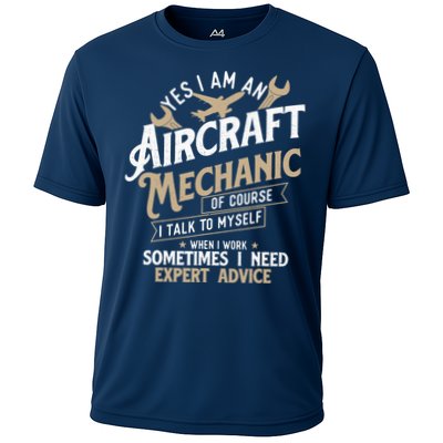 Yes I Am An Aircraft Mechanic Airplane Aviation Technician Performance Shirt