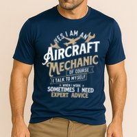 Yes I Am An Aircraft Mechanic Airplane Aviation Technician Cooling Performance Crew T-Shirt