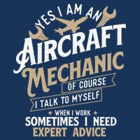 Yes I Am An Aircraft Mechanic Airplane Aviation Technician Short Acrylic Beanie